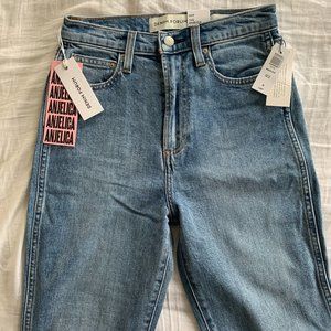 Aritzia Denim Forum Angelica High Rise Slim Jeans